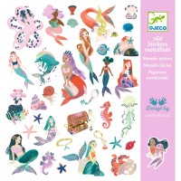 160 adesivi metallici a tema sirena