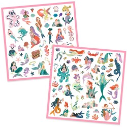 160 adesivi metallici a tema sirena. n�1