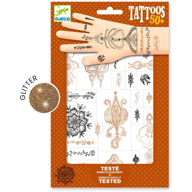 Tatuaggi glitterati: un tocco d Oriente