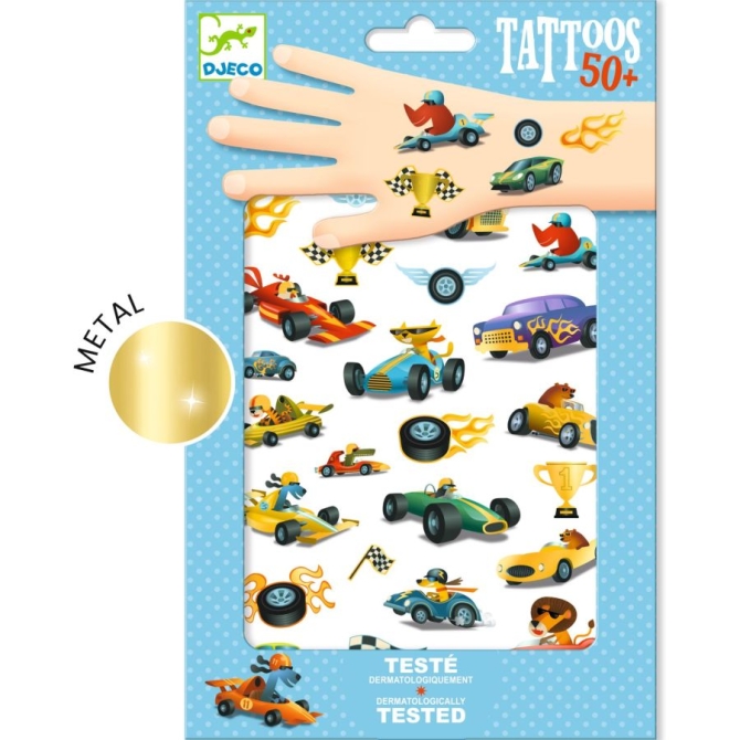 Tatuaggi metallizzati Bolidi 
