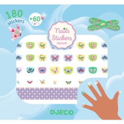 180 adesivi per unghie a forma di farfalla primaverile glitterata. n�2