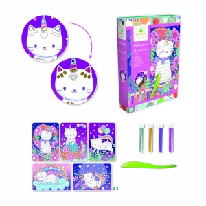 10 Quadri di gatti glitterati - Artissimo