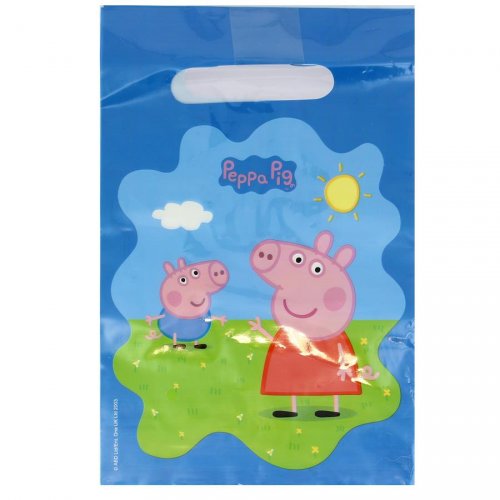 6 Sacchetti regalo Peppa Pig 