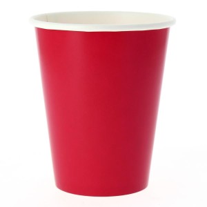 8 Bicchieri Compostabile Rosso