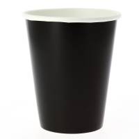 8 Bicchieri Compostabile Nero
