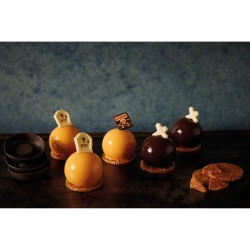 5 Lapidi RIP (4 cm) - Cioccolato bianco. n1