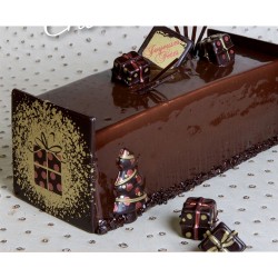 2 pacchi regalo 3D (2, 4 cm) - Cioccolato fondente. n1