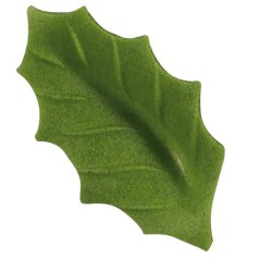 10 Foglie di Agrifoglio Verde scuro (4, 7 cm) - Azimo. n1