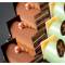 4 Mini Bastoncini di zucchero (2,8 cm) - Cioccolato Bianco images:#1