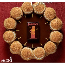 2 Placchette Capodanno (6 cm) - Cioccolato fondente. n1