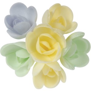 6 Mini Rose (3 cm) Azzimo - Sapore Vaniglia Caramello