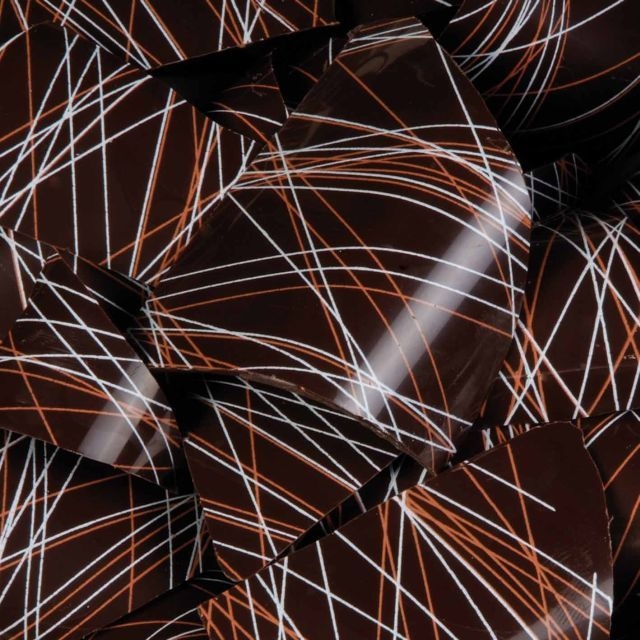 1 foglio di trasferimento per fibre alimentari (per il cioccolato) 