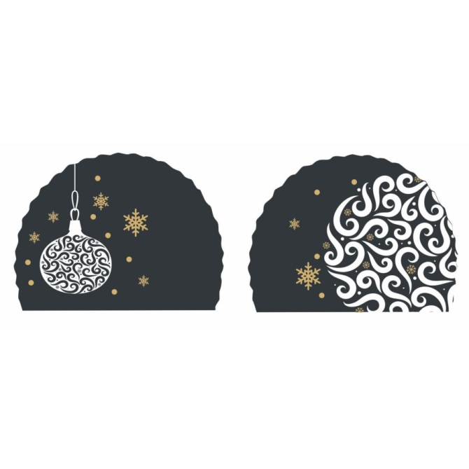 2 Tronchi Christmas Chic (7, 6 cm) - Azyme 