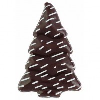 2 Alberi Natale Innevati - Cioccolato fondente