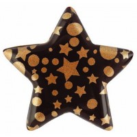 2 Stelle scintillanti (3,7 cm) - Cioccolato fondente