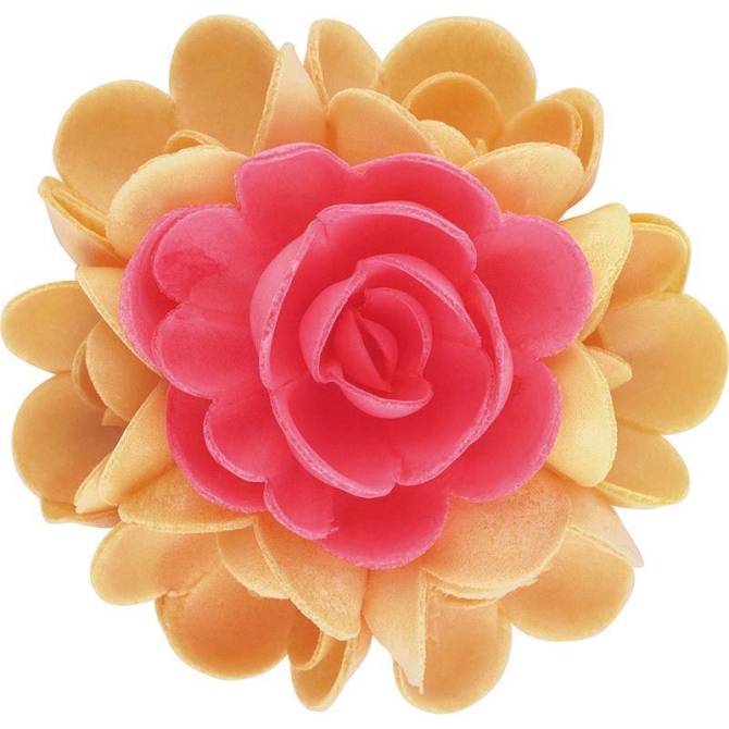 1 Mazzo di Rose Rosse e Arancio (10 cm) - Azyme 