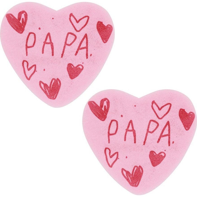 2 Cuori Papa (4, 2 x 3, 9 cm) - Azimo 