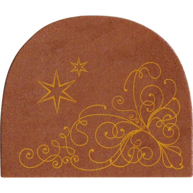 2 Punte Tronco Stella di Natale (7, 7 cm) - Azyme 