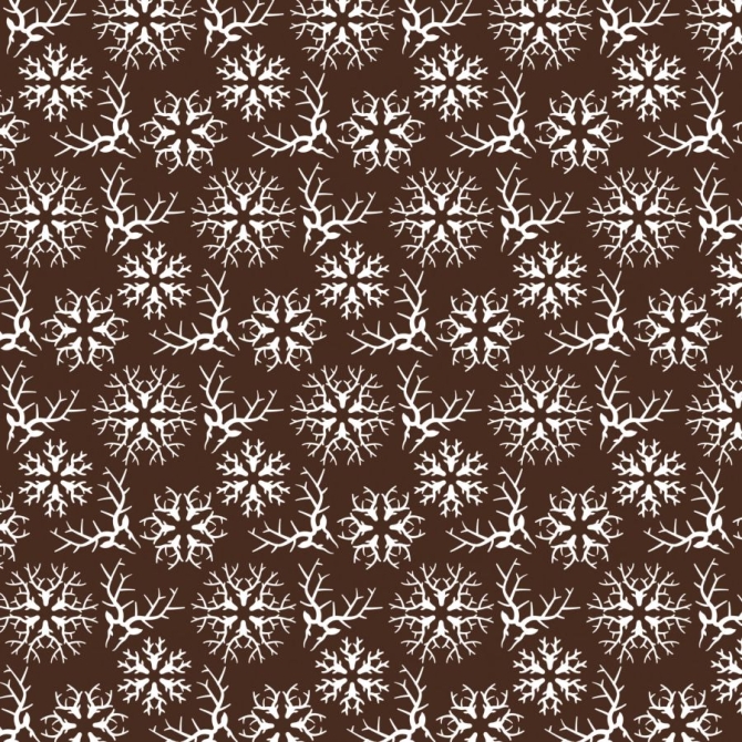1 foglio di trasferibili Fiocco di neve di cervo (per il cioccolato) 