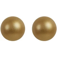 2 Boules 3D (Ø 2,8 cm) Or - Chocolat