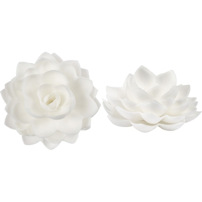 1 Fiore Dalia Bianca  8 cm - Azyme 