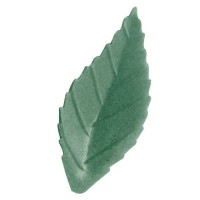 10 piccole foglie di rosa verde scuro (3,8 cm) - Azyme