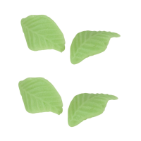 4 Foglie Verdi Curve (4 cm) - Pasta Di Mandorle