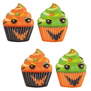 4 Mini Cupcake Mostro (3,6 cm) - Cioccolato Bianco