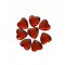 50 Coriandoli diamanti rossi (1,5 cm) - Forma cuore - Plastica images:#0
