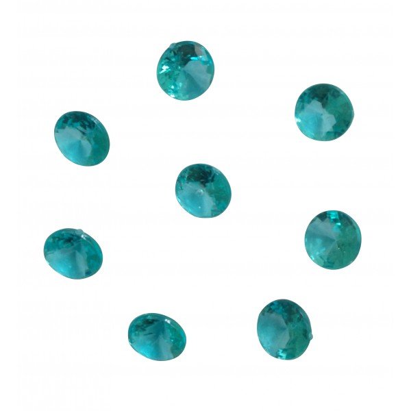 100 Coriandoli diamanti blu (1 cm) - Plastica 