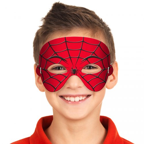 Maschera in gommapiuma Spiderman 