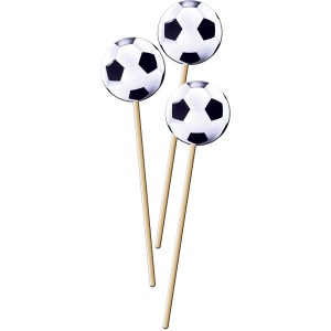 8 stuzzicadenti maxi Palloni da calcio (22 cm)