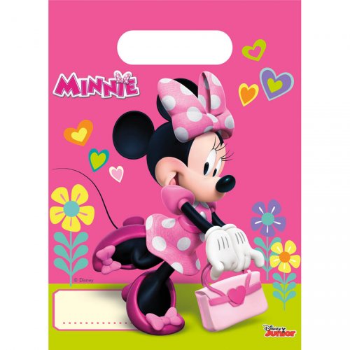 6 Sacchetti regalo Happy Minnie 