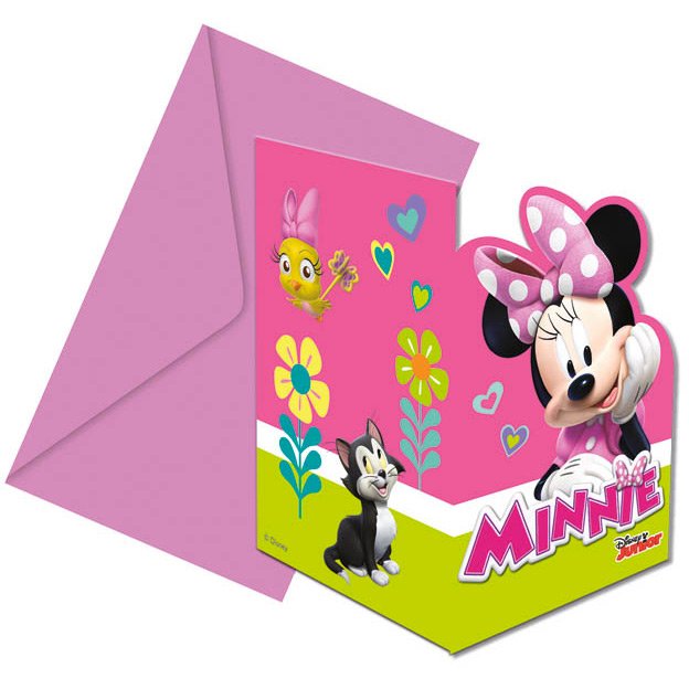 6 Inviti Minnie Happy 