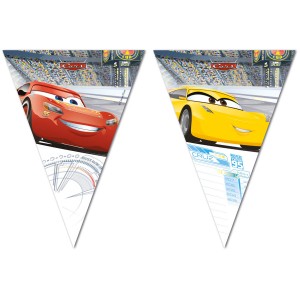 Ghirlanda bandierine Cars 3 (2,30 m) - Plastica