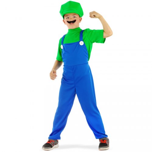 Costume Luigi Mario Bros Ragazzo 