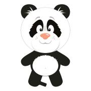 Palloncino Gigante Panda 50 x 90 cm
