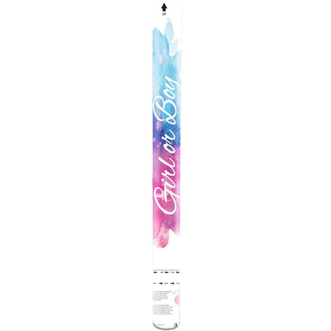 Cannone sparacoriandoli Gender Reveal Bambina Rosa - 57cm 