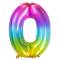 Palloncino gigante Rainbow Numero 0 - 81 cm images:#0