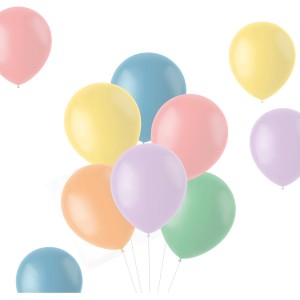 Set 10 palloncini - Colori pastello
