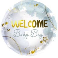 Palloncino da gonfiare Welcome Baby Boy - 45 cm