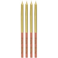 16 candele Golden Dusk - 15 cm