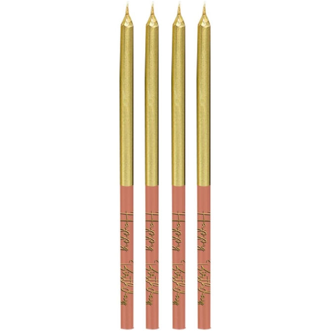 16 candele Golden Dusk - 15 cm 