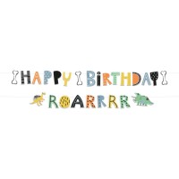 Contiene : 1 x 1 ghirlanda Lettera Happy Birthday Dino Roars