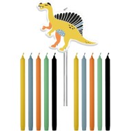 Set di 11 candele Dino Roars - 10 cm