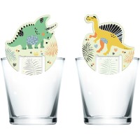 Contiene : 1 x 6 Decorazioni per il vetro di Dino Roars