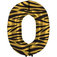 Palloncino Foil Elio Numero Tigre 0 - 86 cm