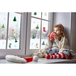 Vetrofanie invernali - Holly Jolly - 20 pezzi. n1