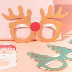 6 bicchieri natalizi - Holly Jolly. n1