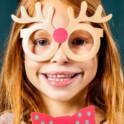 6 bicchieri natalizi - Holly Jolly. n3